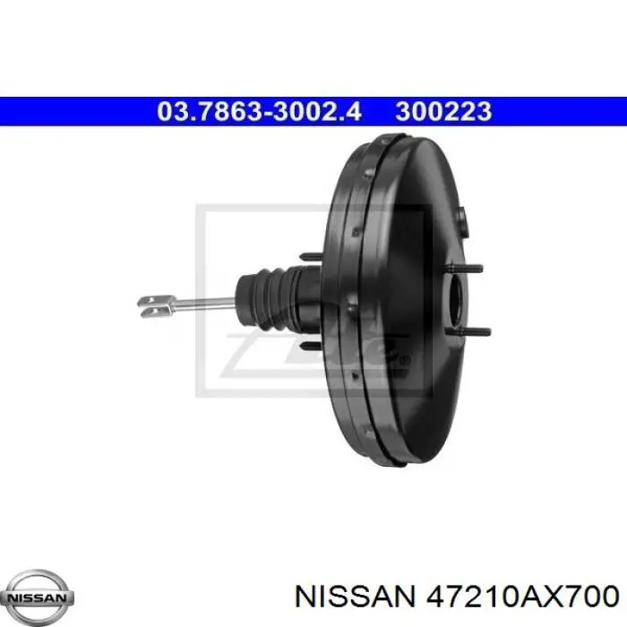 Reforçador dos freios a vácuo para Nissan Note (E11)
