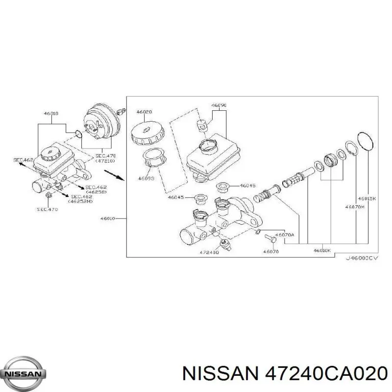  47240CA020 Nissan