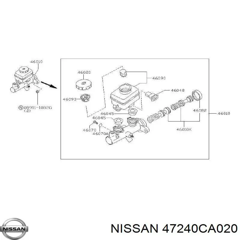 Купить 47240CA020 Nissan/Infiniti 