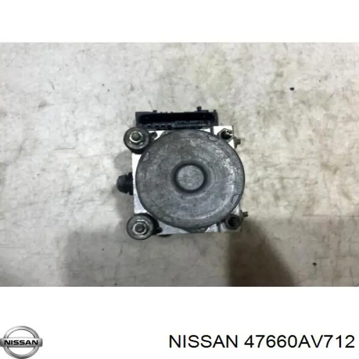 47660AV712 Nissan unidade hidráulico de controlo abs