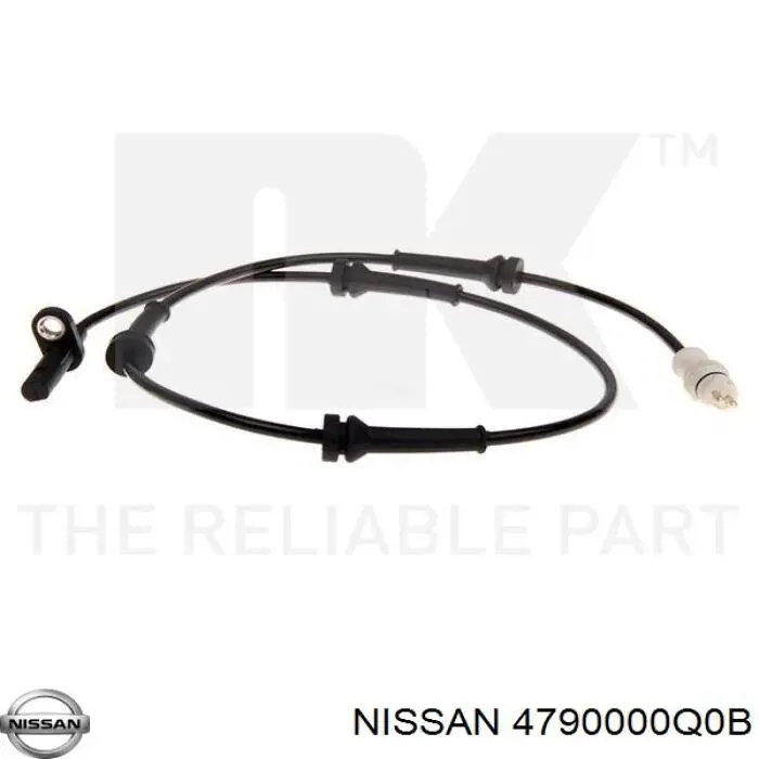 4790000Q0B Nissan датчик абс (abs задний)