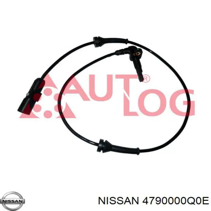 4790000Q0E Nissan sensor abs traseiro