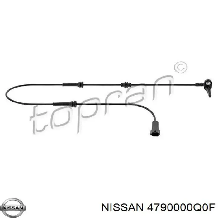Купить 4790000Q0F Nissan/Infiniti Датчик АБС (ABS) передний