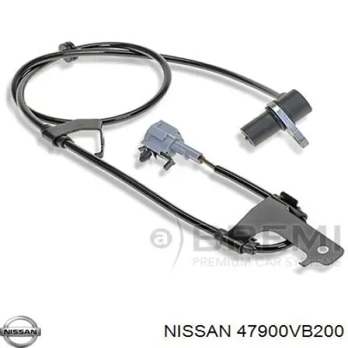 47900VB200 Nissan датчик абс (abs задний правый)