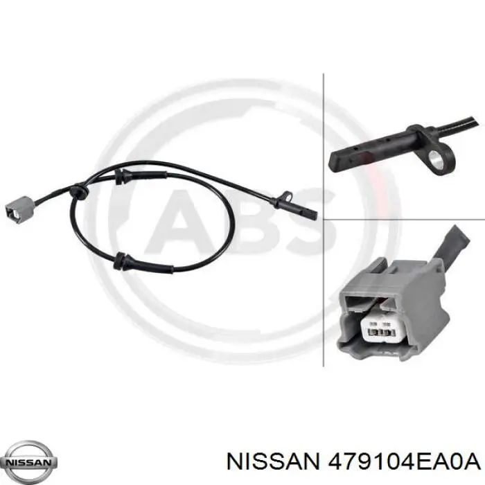 479104EA0A Nissan sensor dianteiro de abs