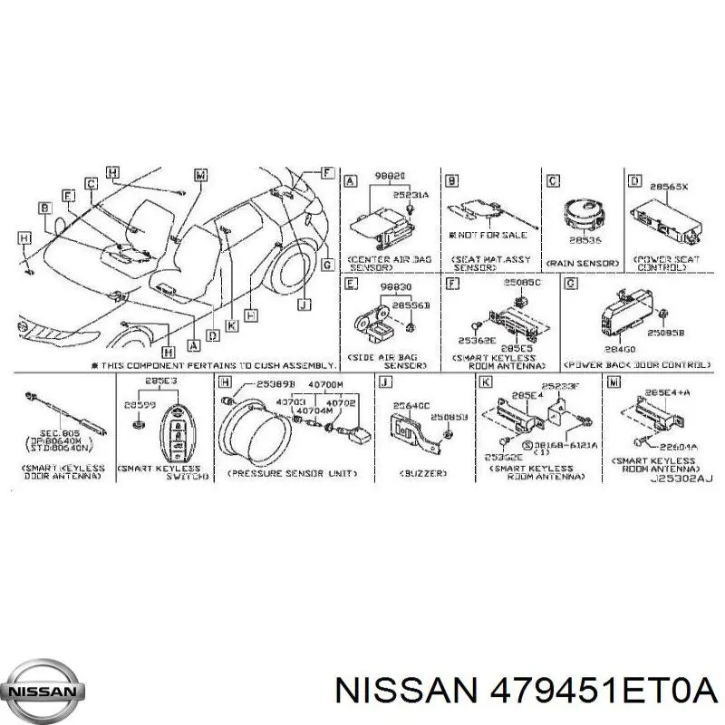 479451ET0A Nissan датчик угла поворота рулевого колеса