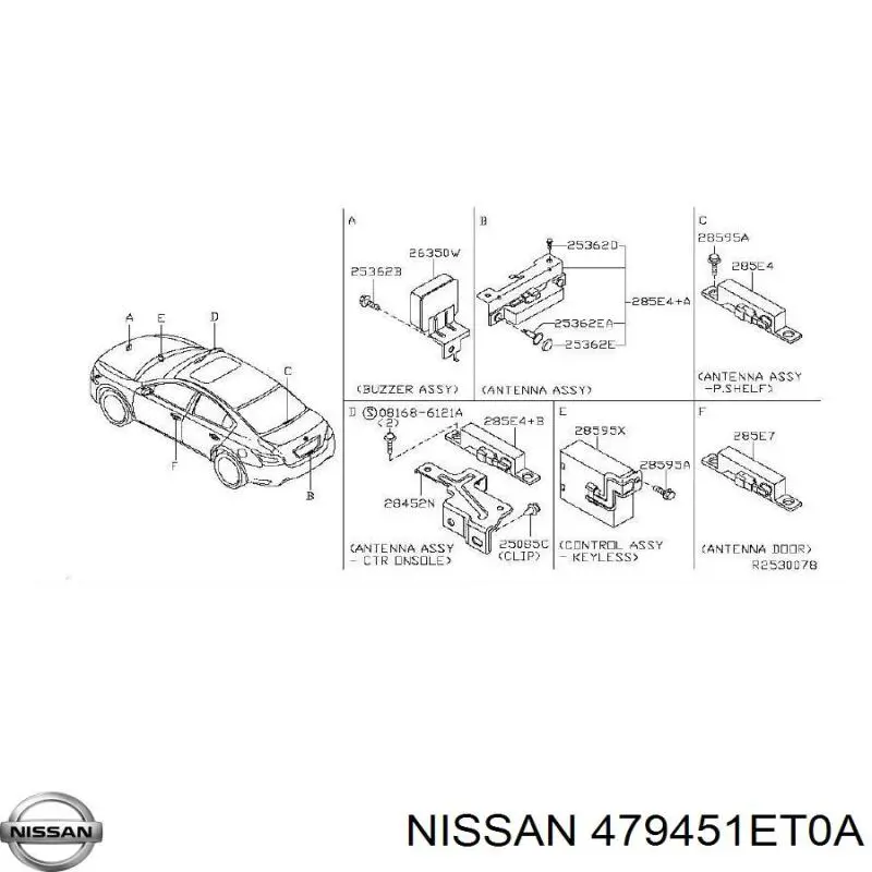 Купить 479453FY0A Renault (RVI) Датчик руля