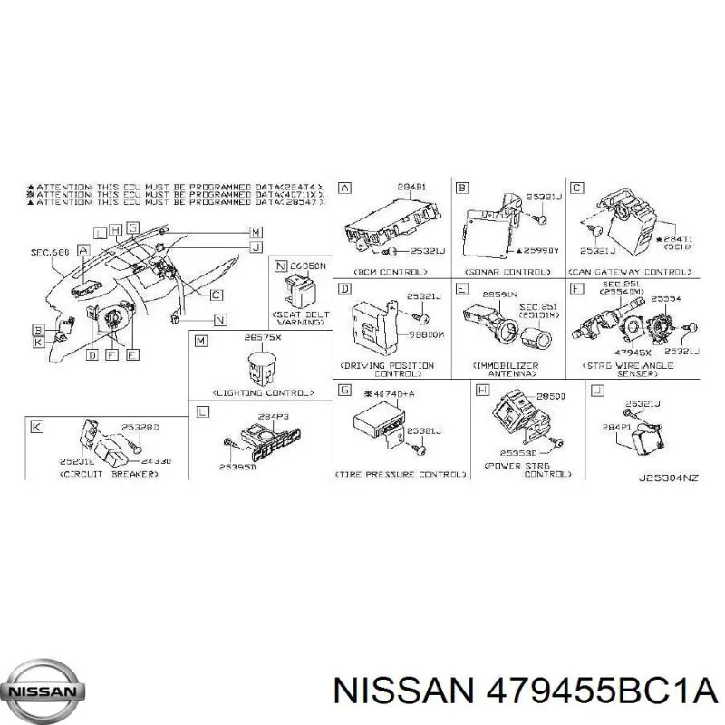 Sensor do ângulo de viragem do volante de direção para Nissan Navara (D23M)