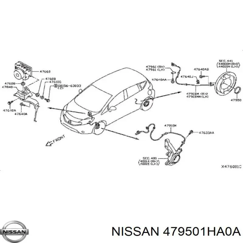 Купить 479501HA0A Nissan/Infiniti 