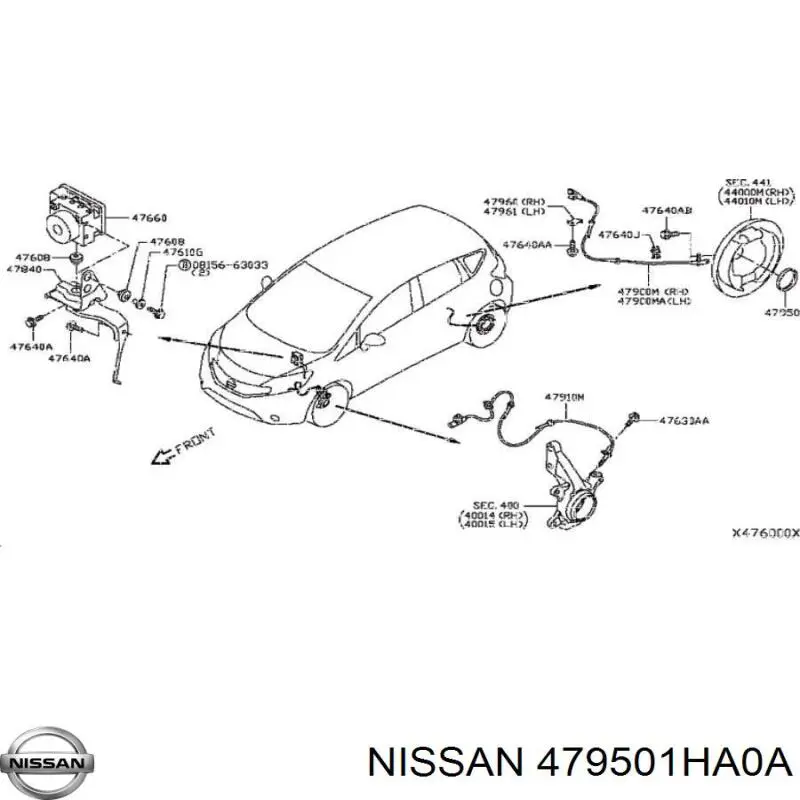  Nissan/Infiniti 479501HA0A цена, от 297.57 USD