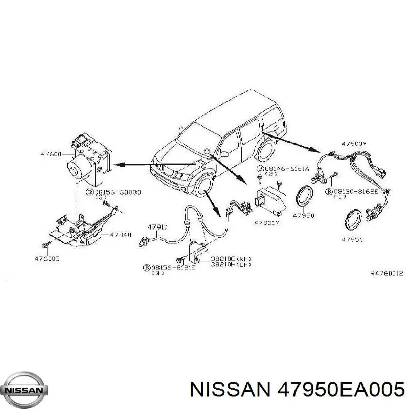 47950EA005 Nissan 