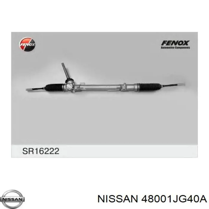 Реечный рулевой механизм Nissan/Infiniti 48001JG40A цена, от 168.93 USD