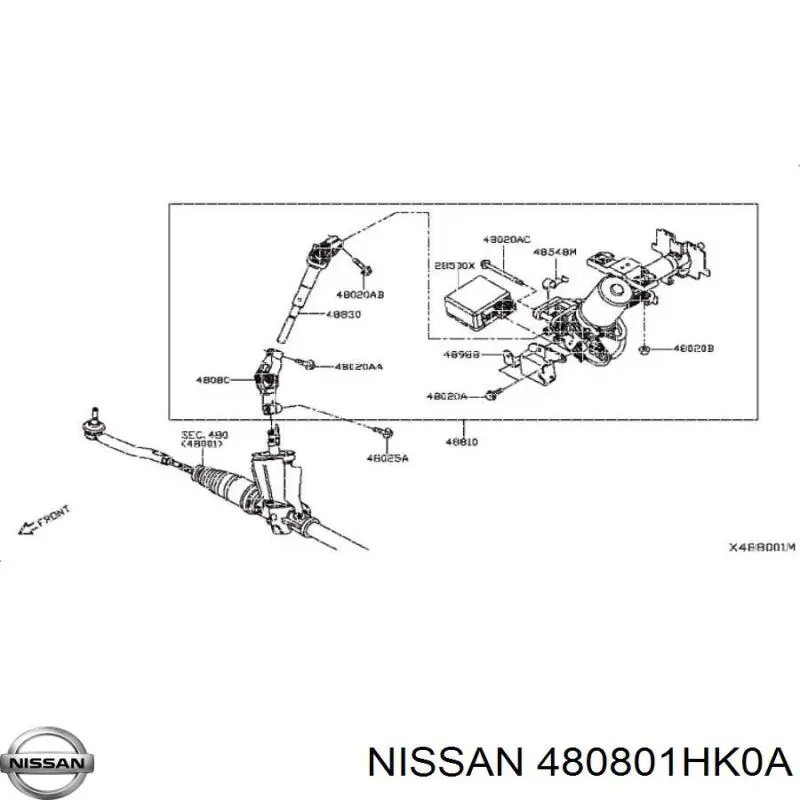  Nissan/Infiniti 480801HK0A цена, от 25.34 USD
