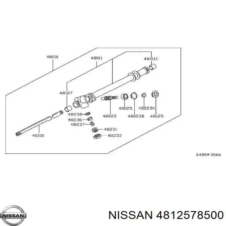 Сальник рулевой рейки/механизма (см. типоразмеры) на Nissan Stanza T11