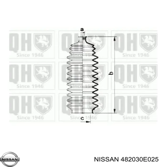 482030E025 Nissan/Infiniti Пыльник рулевой тяги