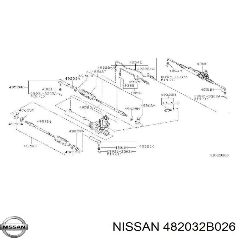 Пыльник рулевого механизма (рейки) на Nissan Altima 