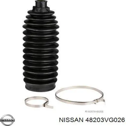 Пыльник рулевого механизма (рейки) левый NISSAN 48203VG026