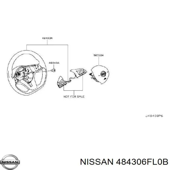 484306FL0B Nissan/Infiniti Колесо рулевое