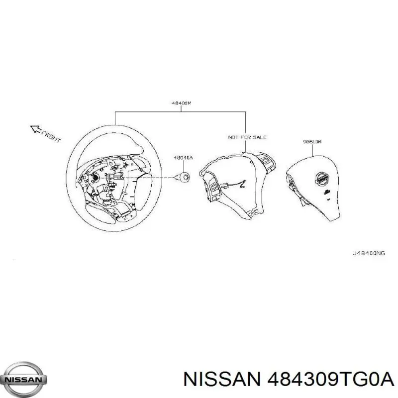 484309TG0A Nissan/Infiniti Колесо рулевое