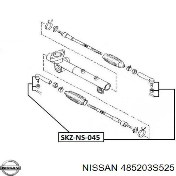 Рулевой наконечник 485203S525 Nissan