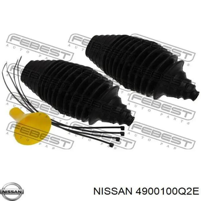 4900100Q2E Nissan cremalheira da direção