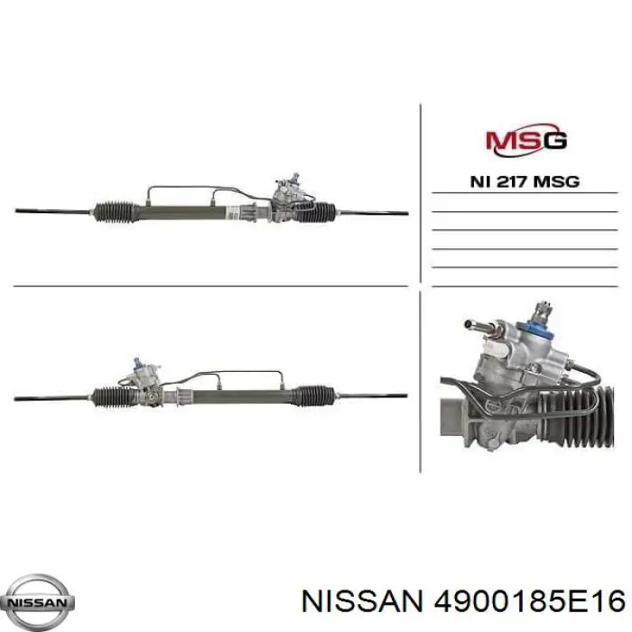 4900185E16 Nissan рулевая рейка