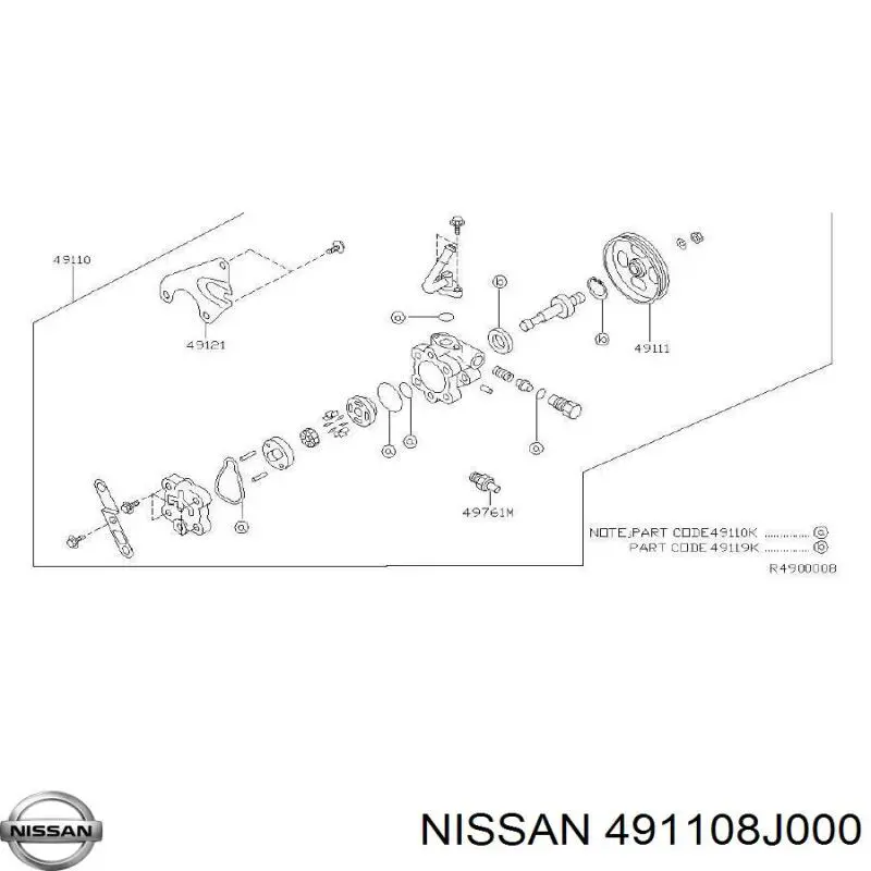  Насос ГУР Nissan Altima 