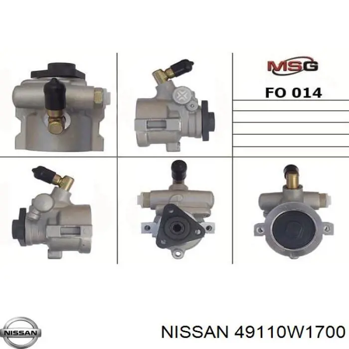 Насос гидравлики Nissan/Infiniti 49110C6000 цена, от 155.19 USD