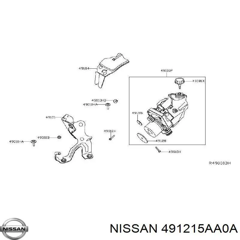  491215AA0A Nissan