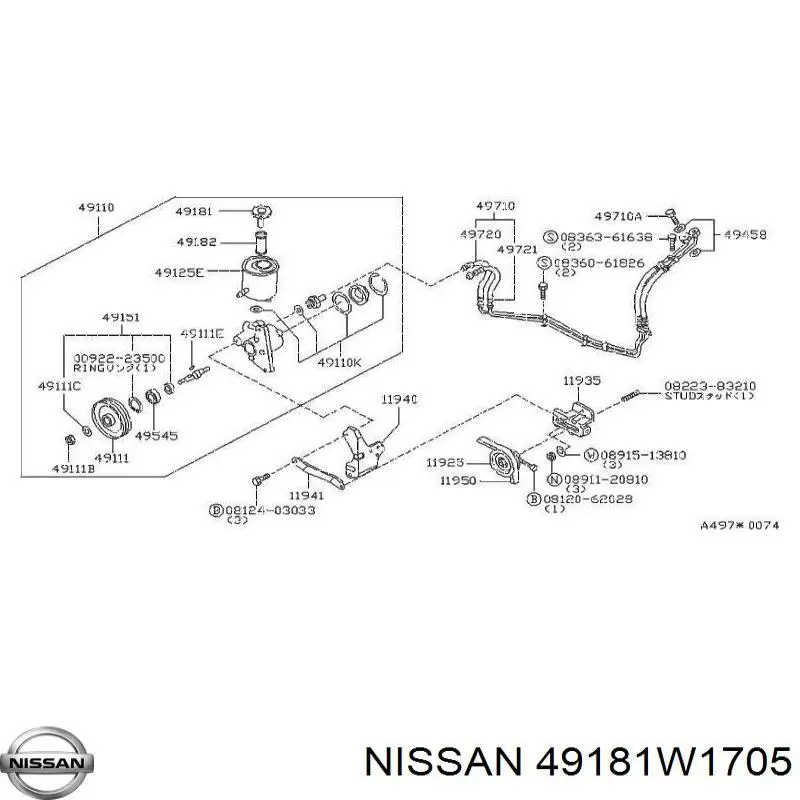  49181W1705 Nissan