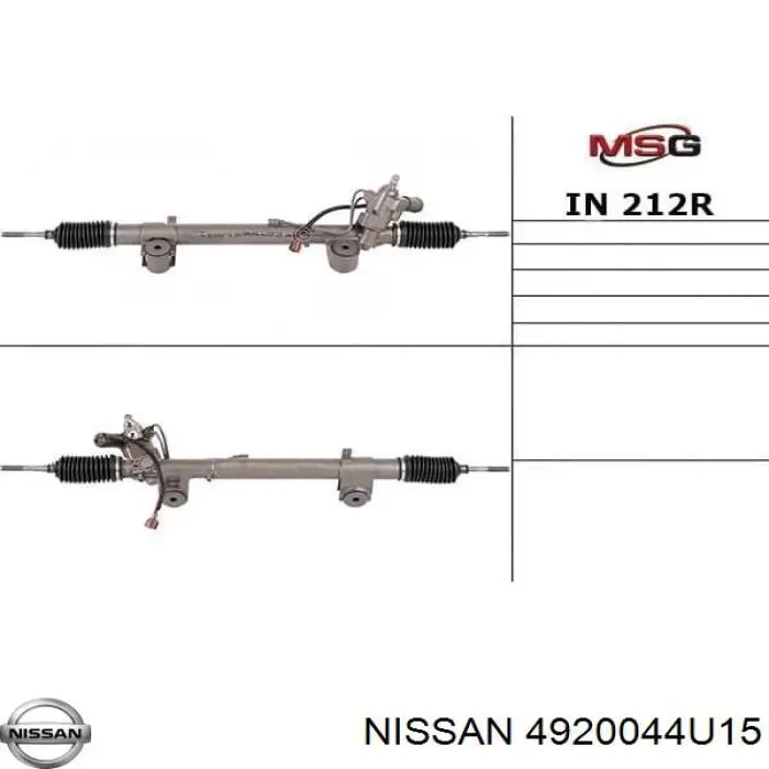 Реечный рулевой механизм Nissan/Infiniti 4920044U15 цена, от 216.65 USD