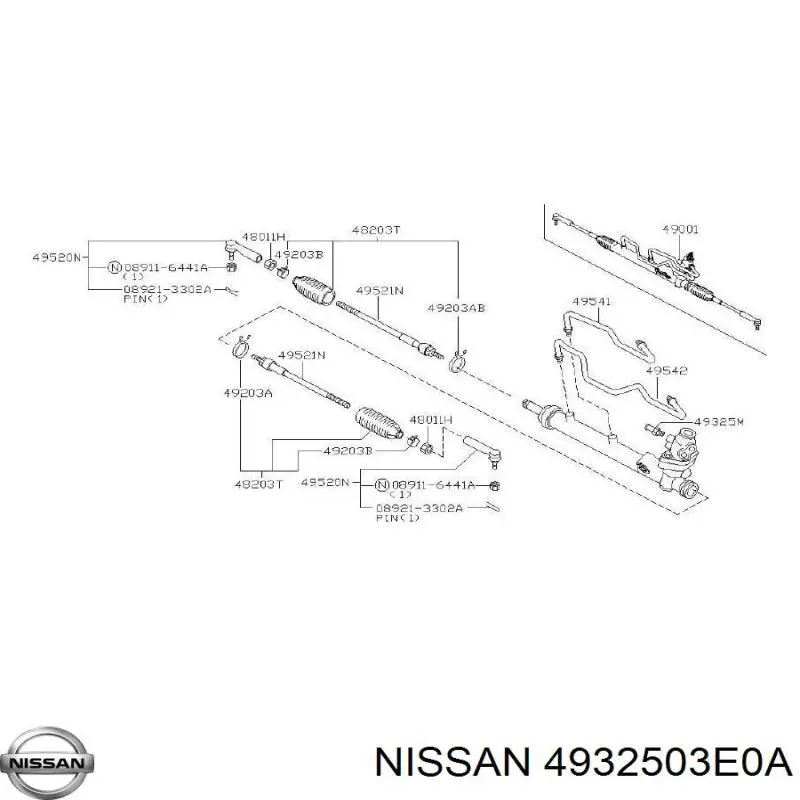  Nissan/Infiniti 4932503E0A цена, от 23.49 USD