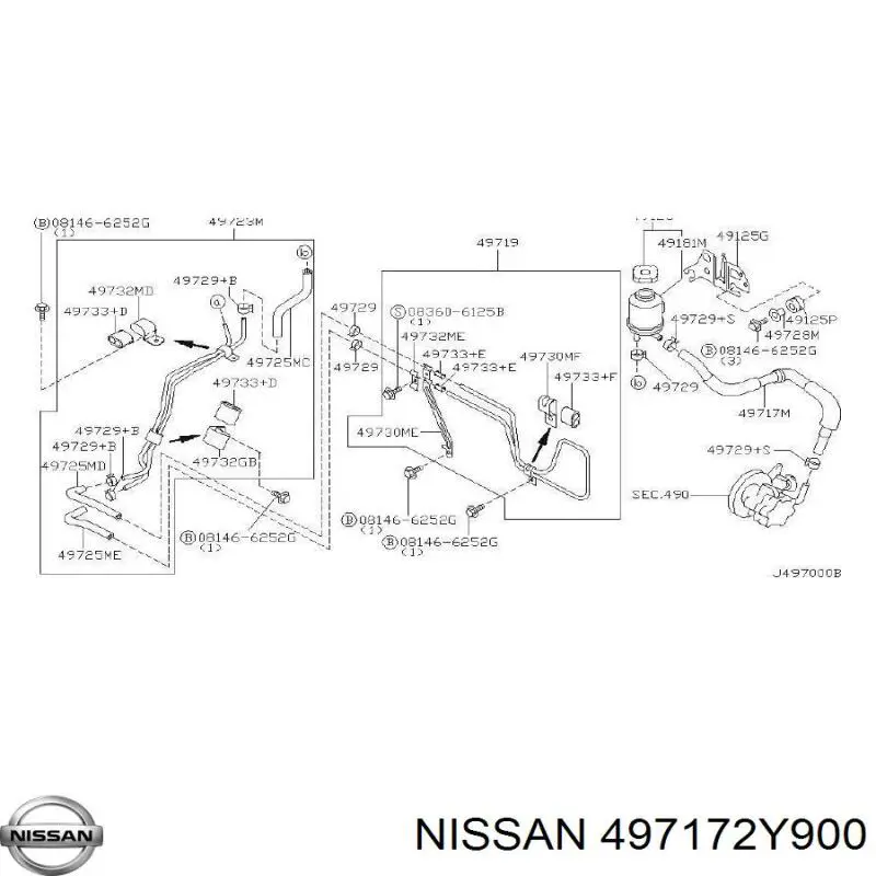  Nissan/Infiniti 497172Y900 цена, от 38.01 USD