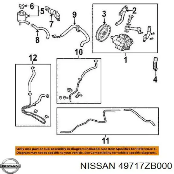  Nissan/Infiniti 49717ZB000 цена, от 32.86 USD