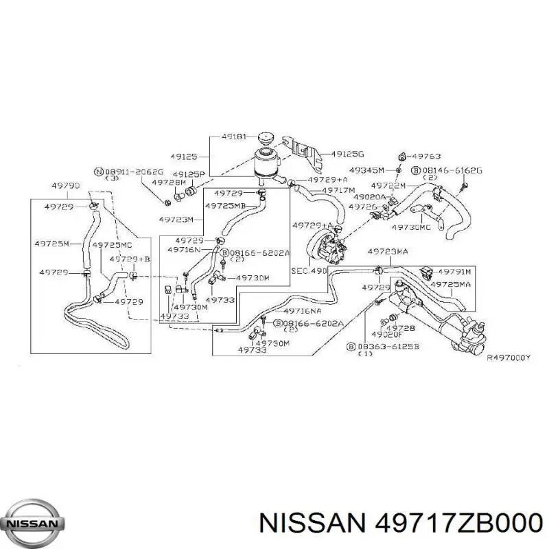 Купить 49717ZB000 Nissan/Infiniti 