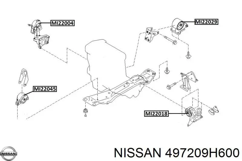 Mangueira da Direção hidrâulica assistida de pressão alta desde a bomba até a régua (do mecanismo) para Nissan X-Trail (T30)