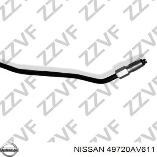 49720AV61A NISSAN Manguera de alta presion de direccion, hidráulica original y equivalente