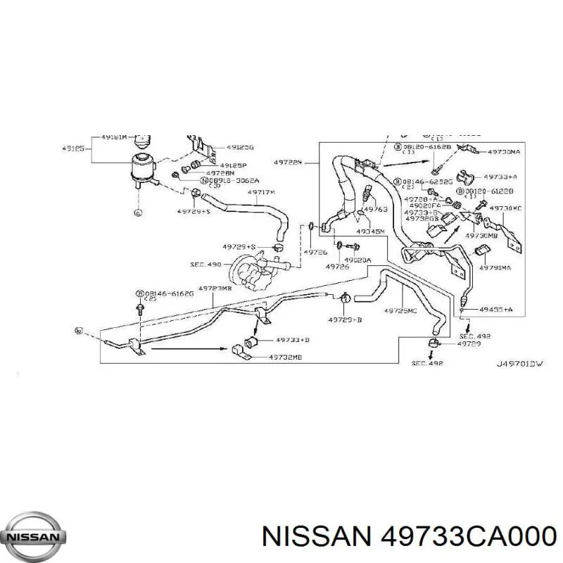  Nissan/Infiniti 49733CA000 цена, от 20.03 USD