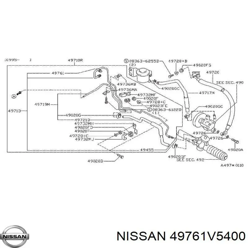  49761V5400 Nissan