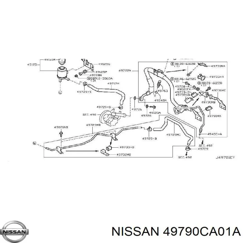 49790CA010 Nissan/Infiniti Радиатор масляный гидроусилителя руля