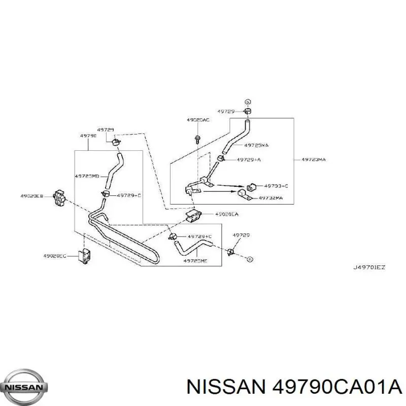 Купить 49790CA010 Nissan/Infiniti Радиатор ГУР