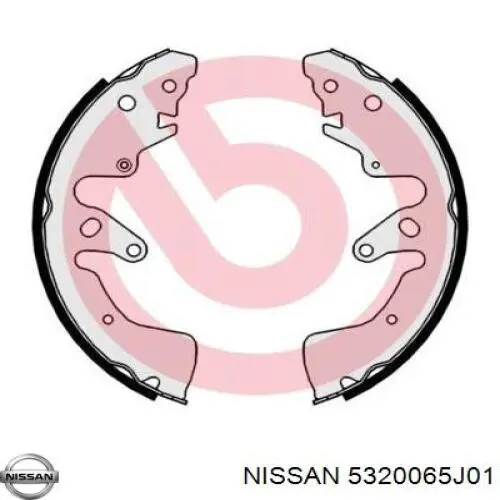 Задние барабанные колодки 5320065J01 Nissan