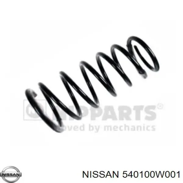 540100W001 Nissan пружина передняя
