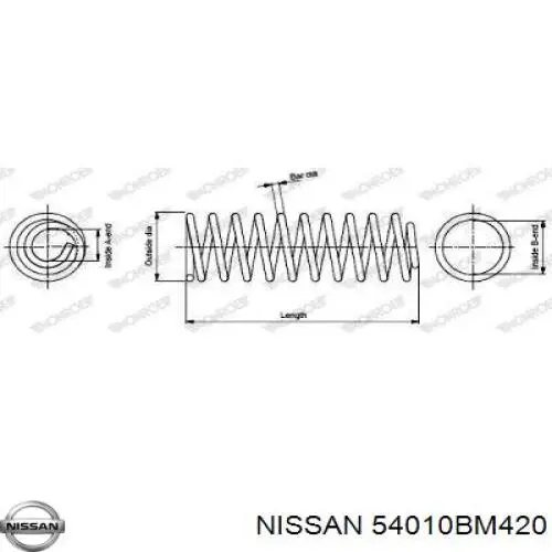 Передняя пружина 54010BM420 Nissan