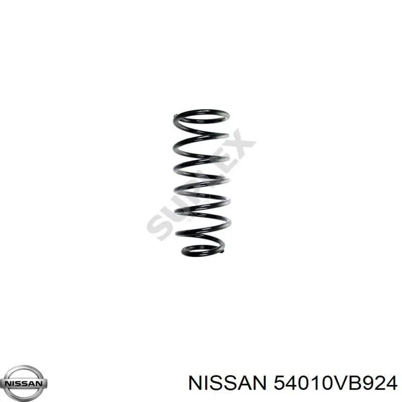 54010VB924 Nissan пружина передняя