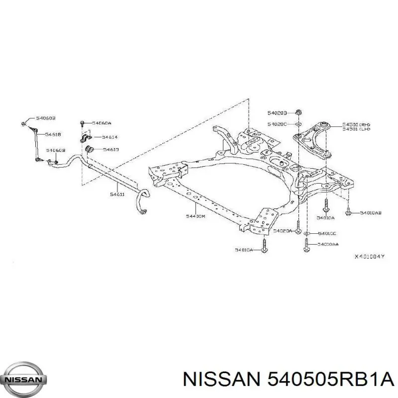  540505RB1A Nissan