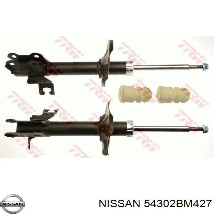 Амортизатор передний левый 54302BM427 Nissan