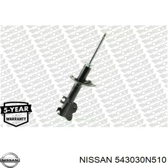 Амортизатор передний левый 543030N629 Nissan/Infiniti