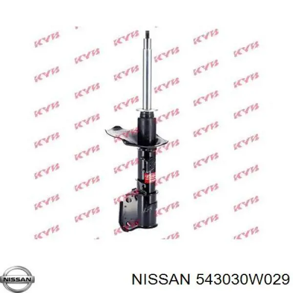 543030W029 Nissan amortecedor dianteiro esquerdo