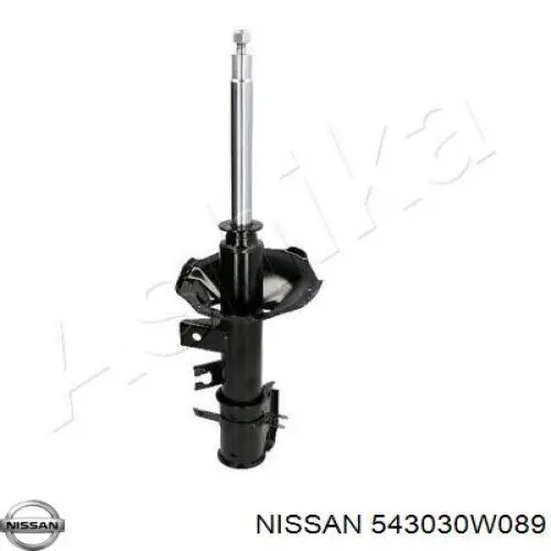 543030W089 Nissan amortecedor dianteiro esquerdo